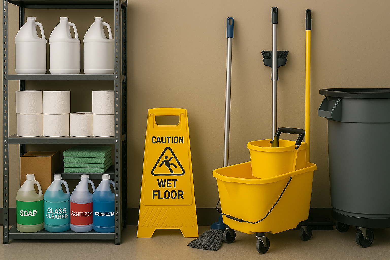 Housekeeping closet for clinics